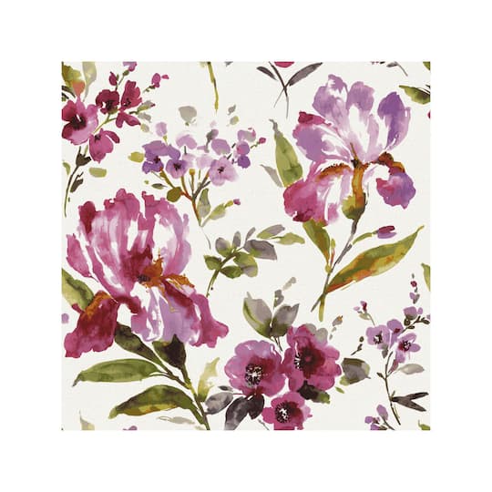 RoomMates Purple Iris Peel & Stick Wallpaper